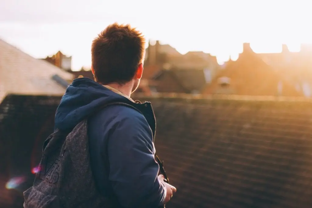 man contemplating depression treatment