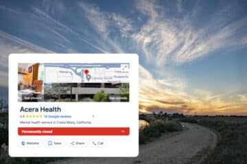 Acera health marked as permanently closed on Google