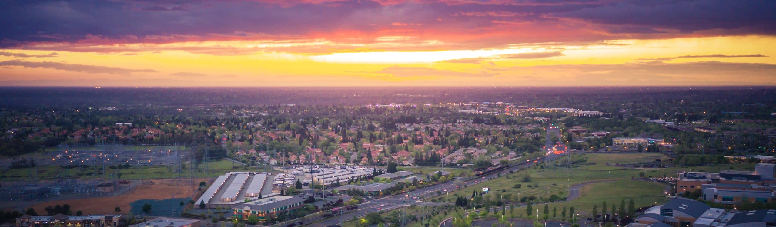 fountain valley california aerial view
