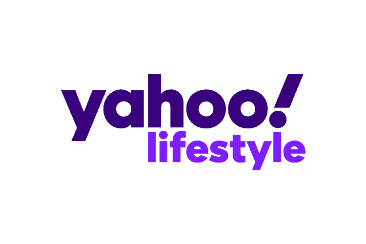 Yahoo Lifestyle logo in purple for D'Amore Mental Health.